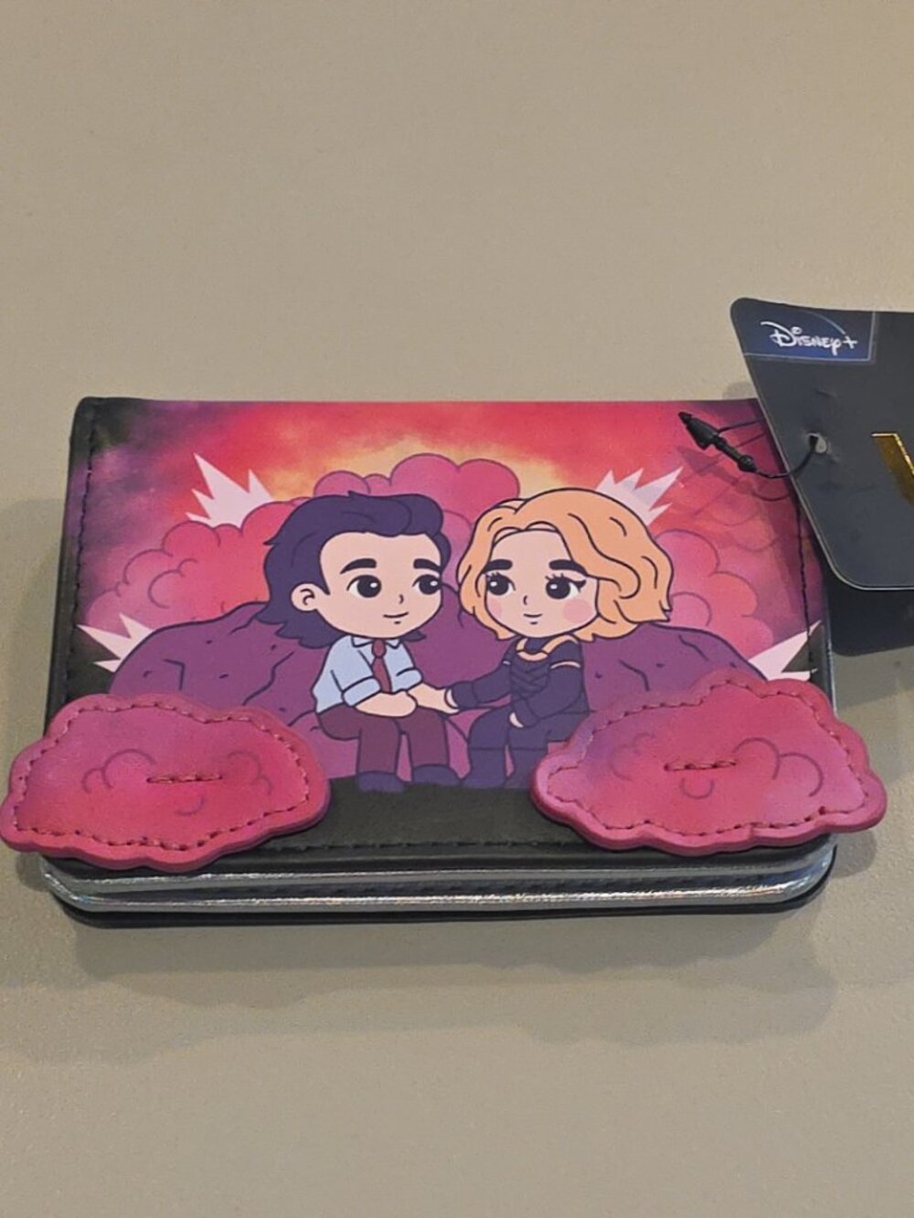 NEW Marvel Bioworld Sylvie & Loki Love Cardholder Pocket Wallet 4”x3”